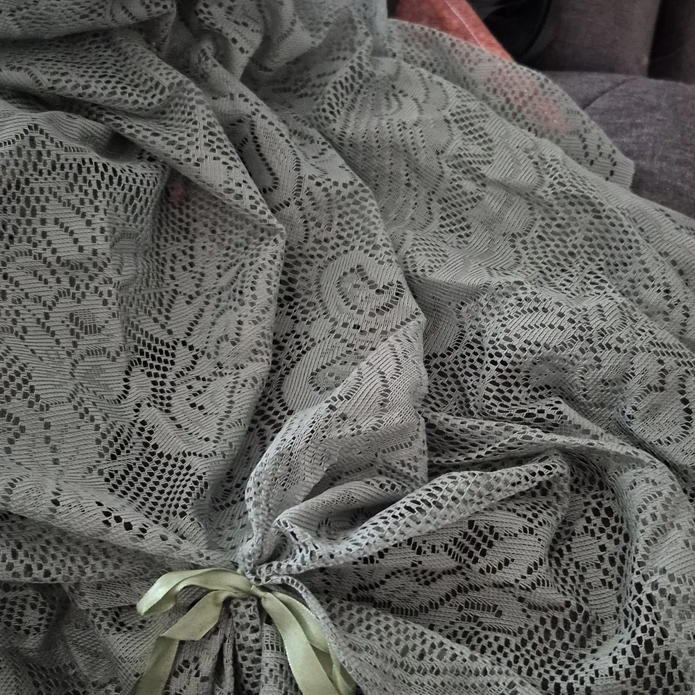 Sage Olive Green Valance Curtain 60